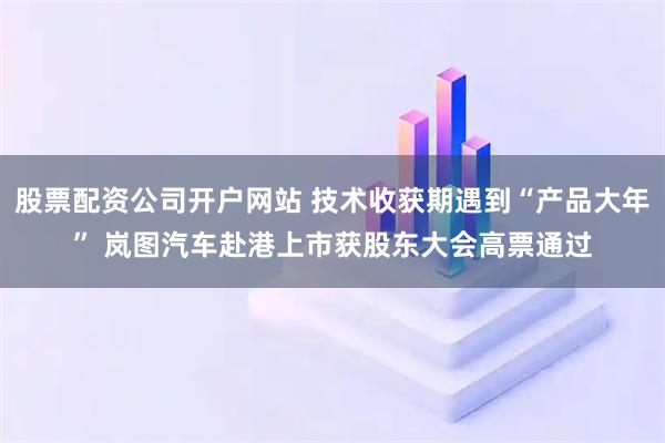 股票配资公司开户网站 技术收获期遇到“产品大年” 岚图汽车赴港上市获股东大会高票通过